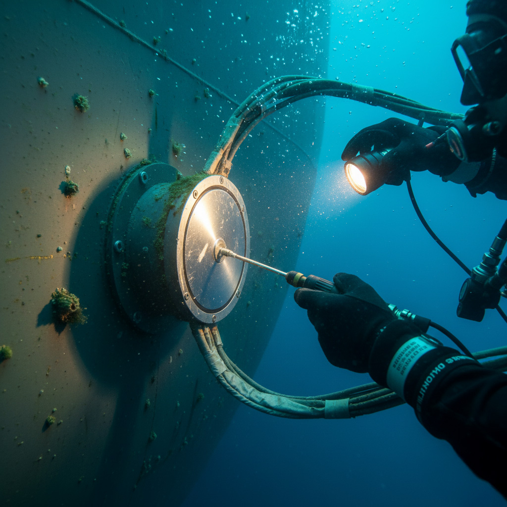 Dive support vessel of Delta Marine Scandinavia operating in Baltic Sea (1)